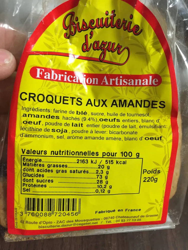 Croquets aux amandes