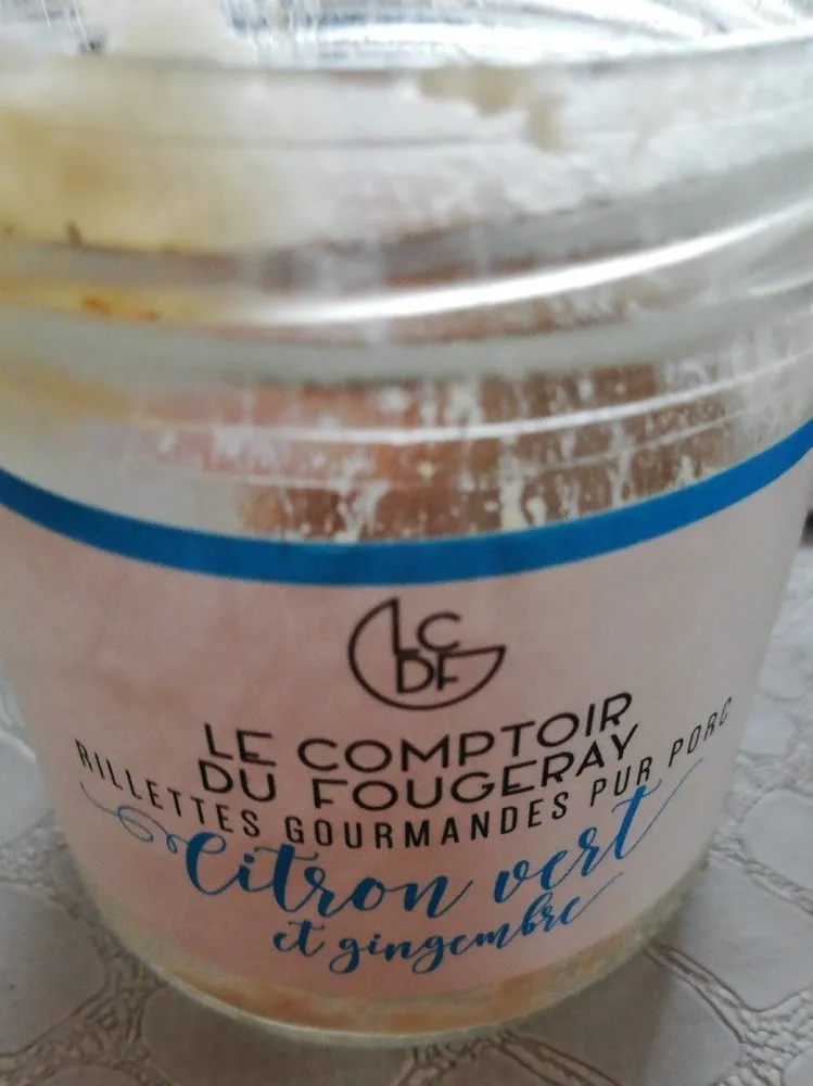 Rillettes gourmandes pur porc citron vert et gingembre