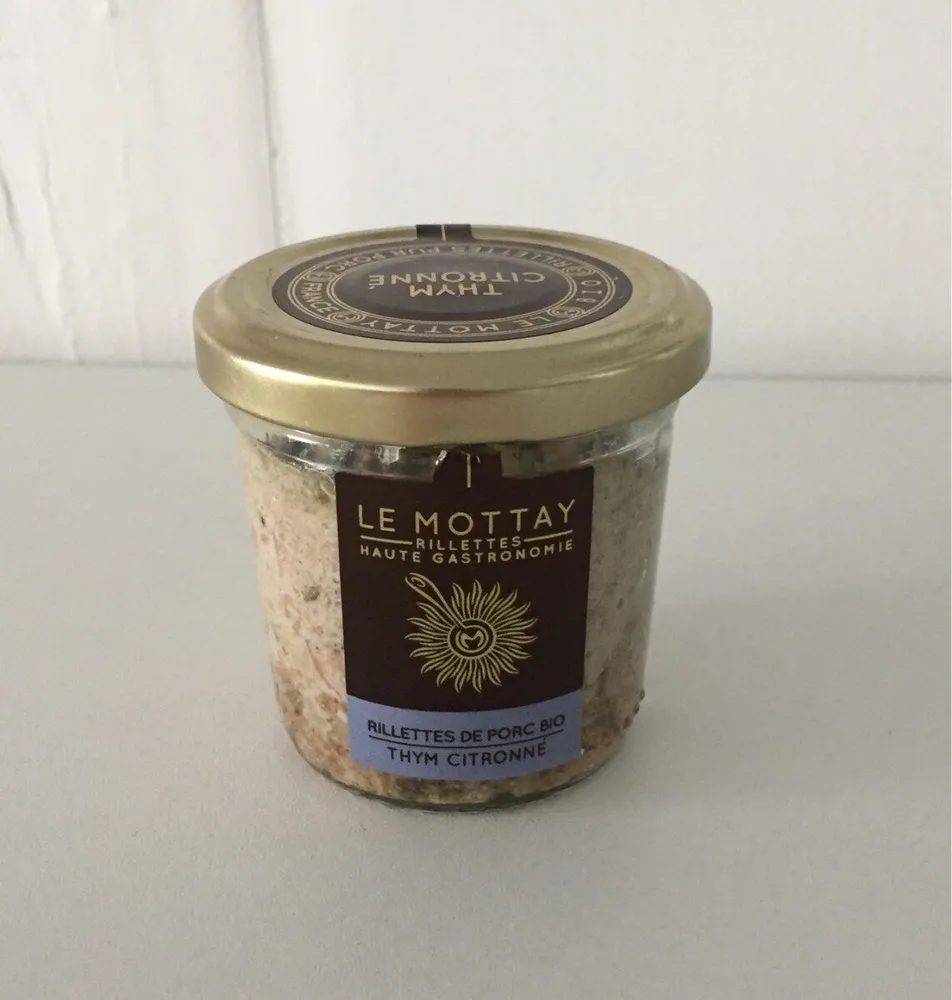 Rilletes de porc bio au thym citronné