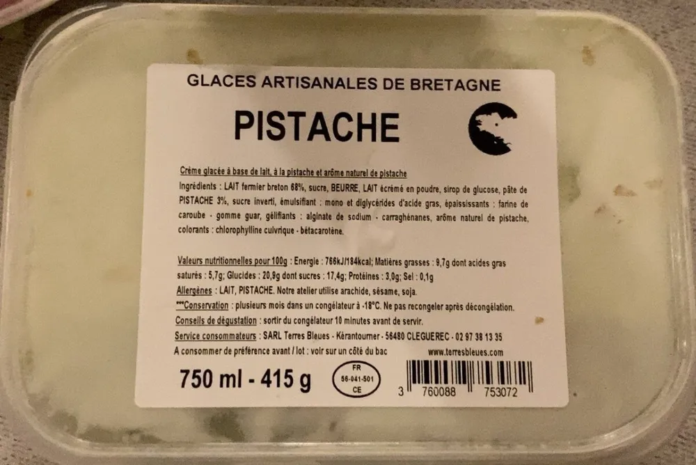 Glace à la pistache