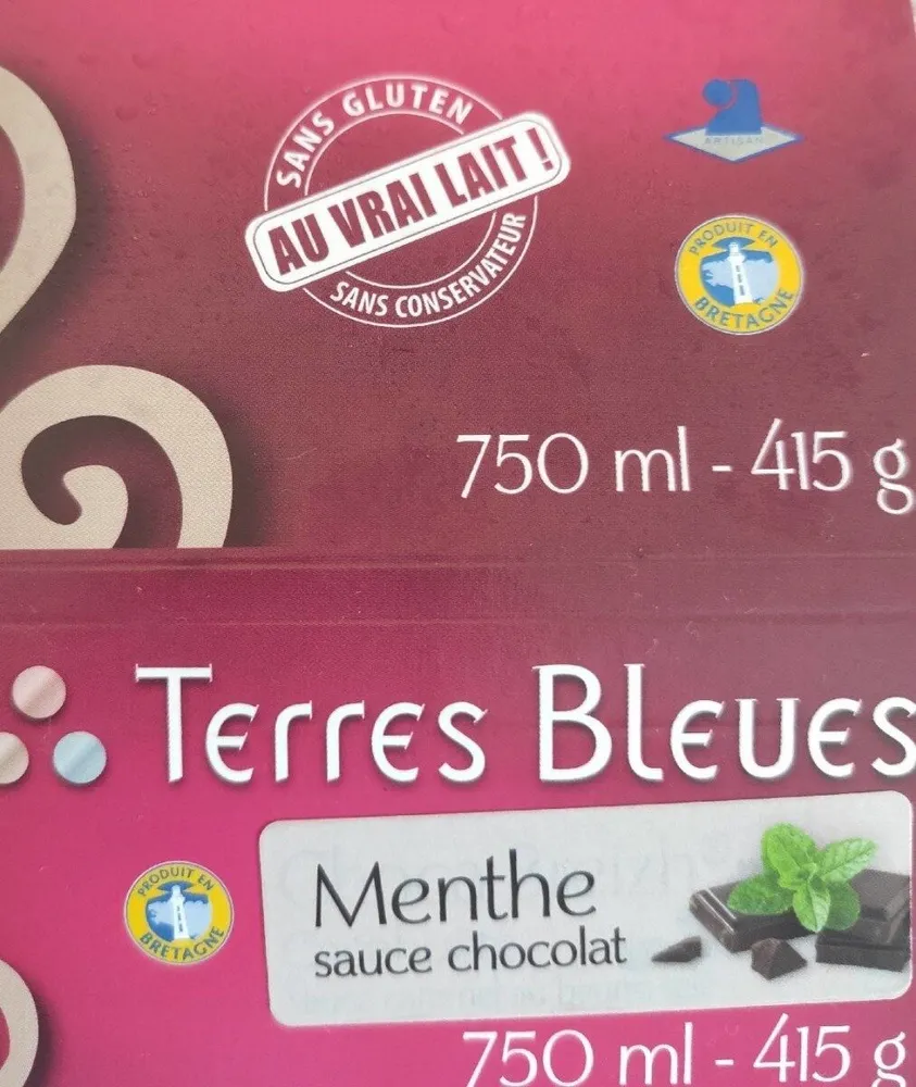 Glace Menthe sauce chocolat