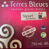 Glace au Yaourt sauce framboise