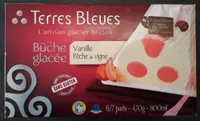 La bûche glacée Vanille Pêche de vigne