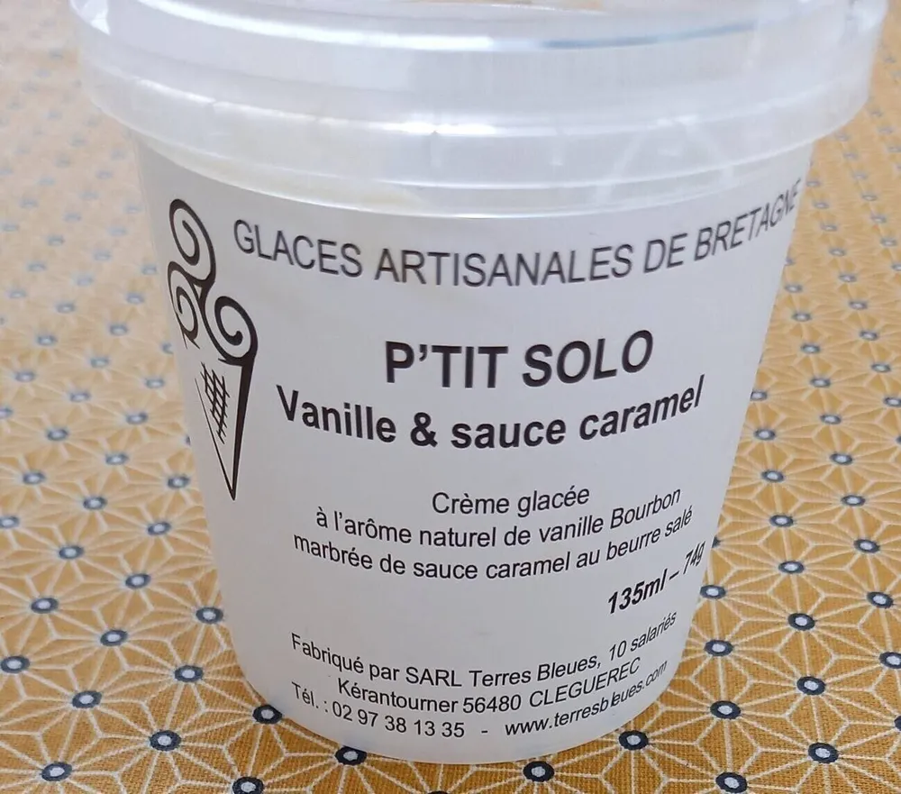 P'TIT SOLO Vanille et Sauce caramel