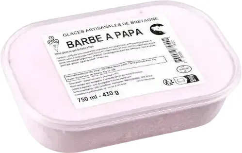 Glaces artisanales de bretagne barbe a papa