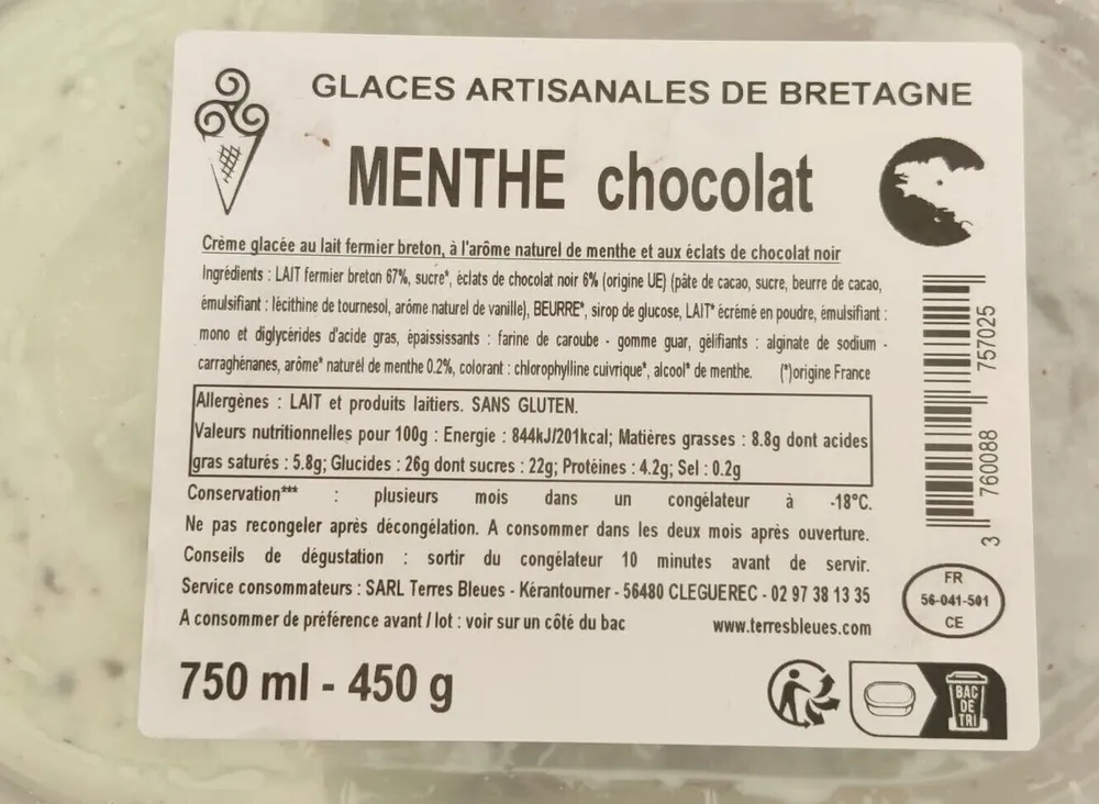 Glaces artisanales de Bretagne
