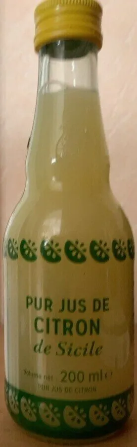 Pur jus de citron de Sicile