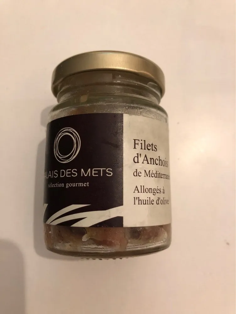 Filets d'anchois a l'huile d'olive
