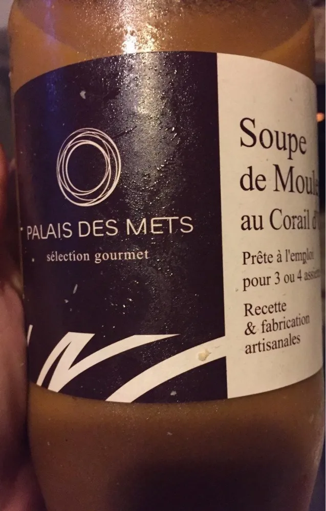 Soupe de moules au corail d'oursin