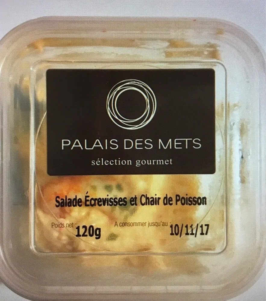 Salade Ecrevisses et chair de poisson