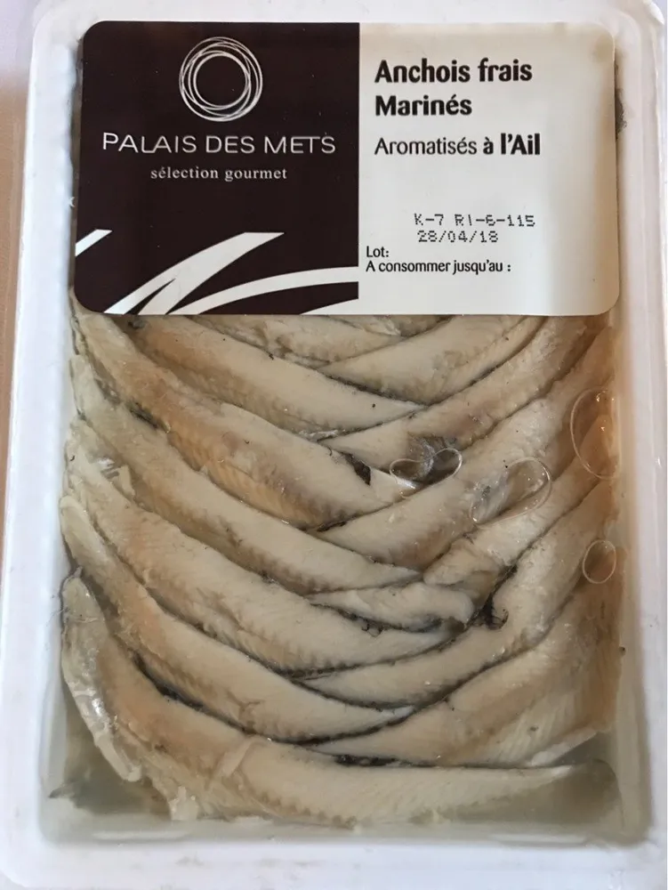 Anchois frais marinés
