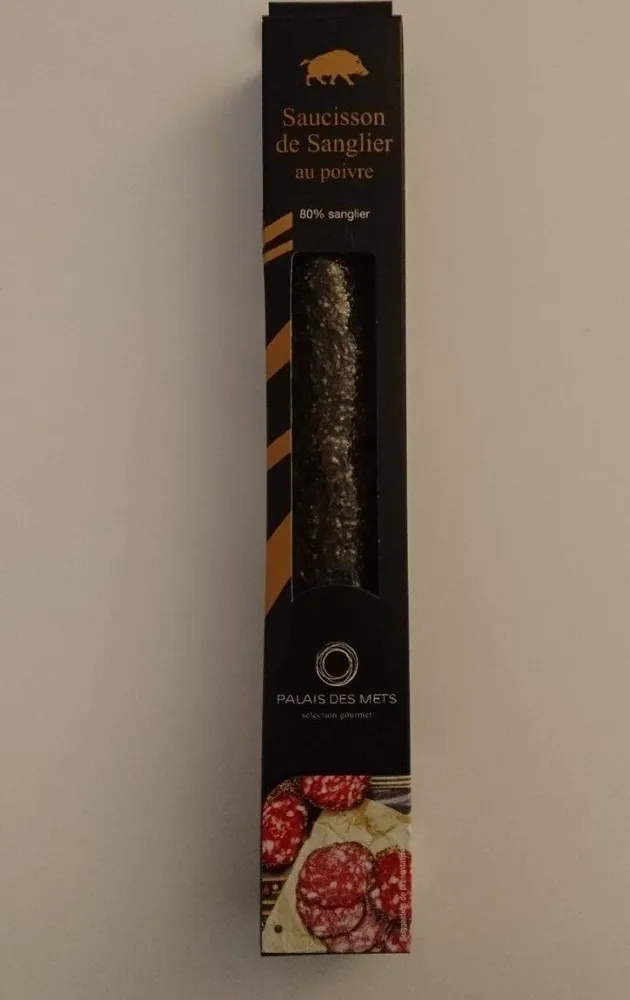 Saucisson de sanglier au poivre