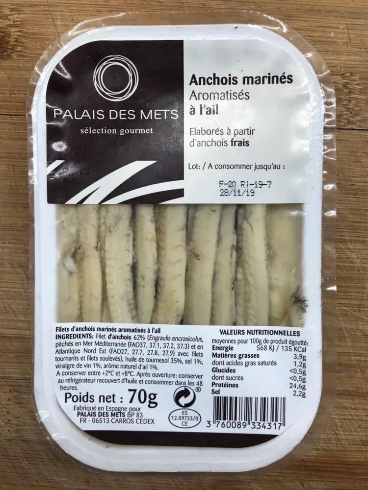 Anchois marinés