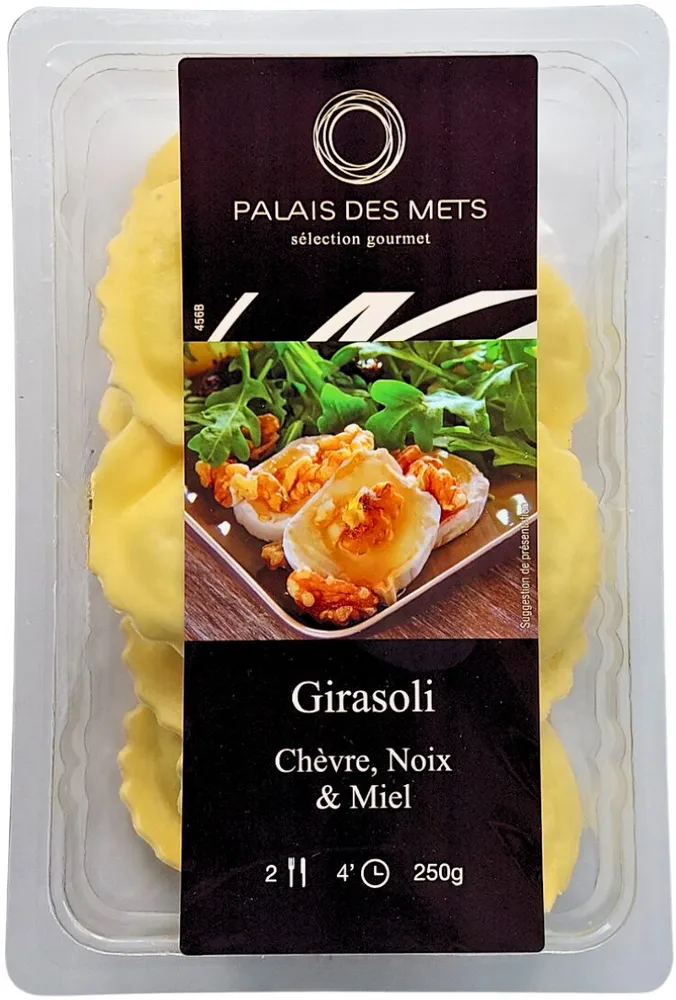 Girasoli frais au fromage de chèvre, à la noix et au miel