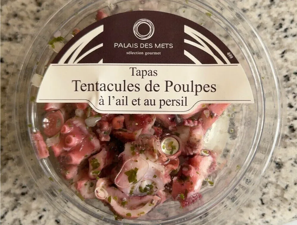 Tapas Tentacules de Poulpes à l'ail et au persil