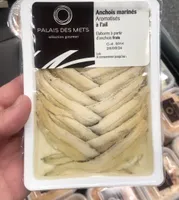 Anchois marinés aromatisés a l ail