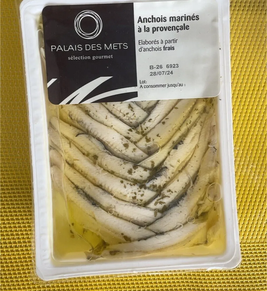 Anchois marinés a la provençale