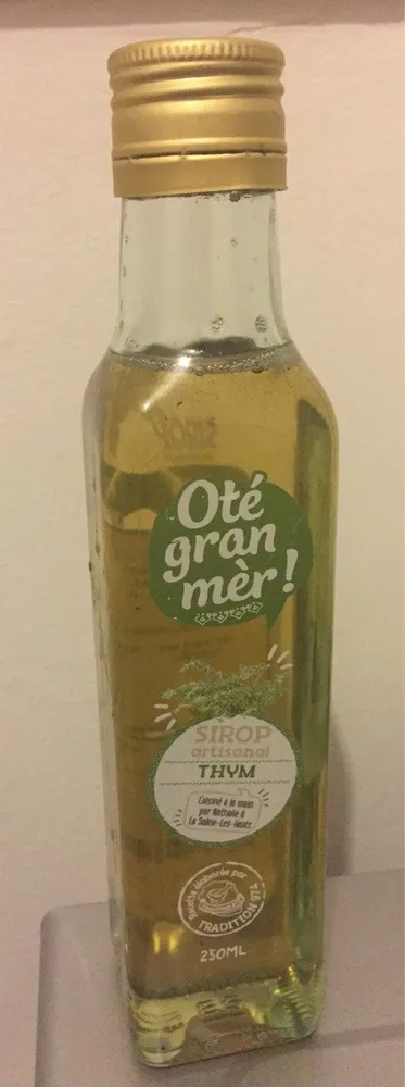 Sirop artisanal Thym