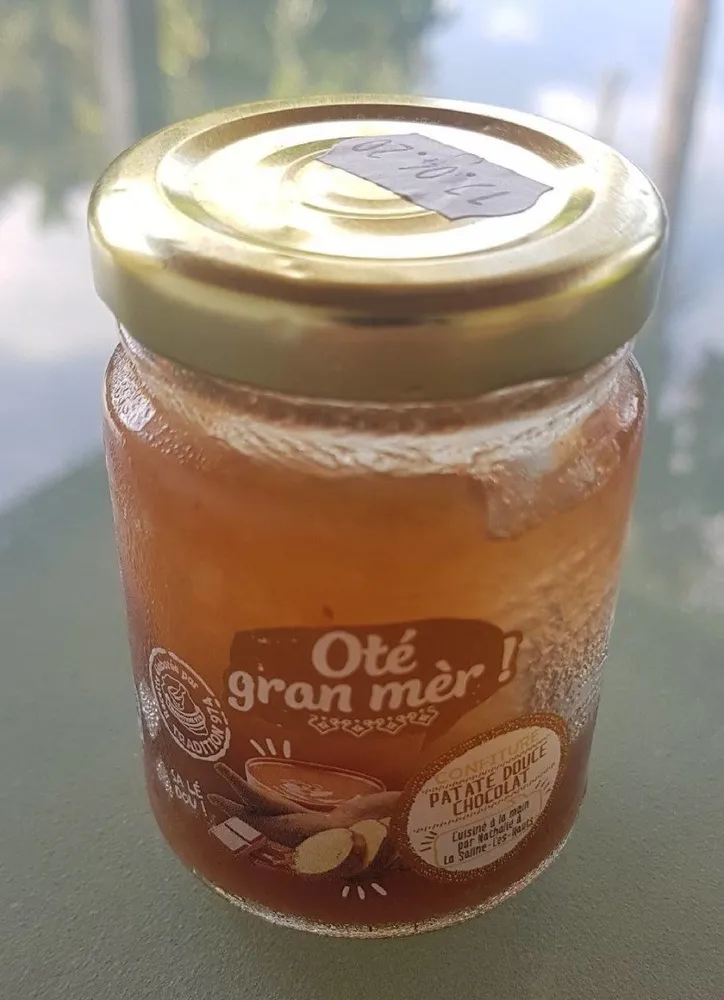 Confiture patate douce chocolat