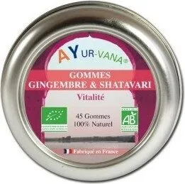 Gommes Gingembre Et Shatavari Bio - Ayur-vana