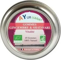 Gommes Gingembre Et Shatavari Bio - Ayur-vana