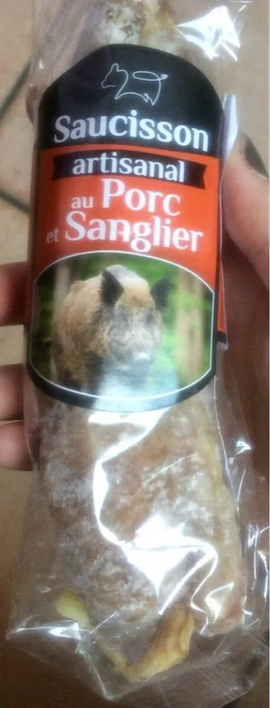 Saucisson artisanal au porc et sanglier