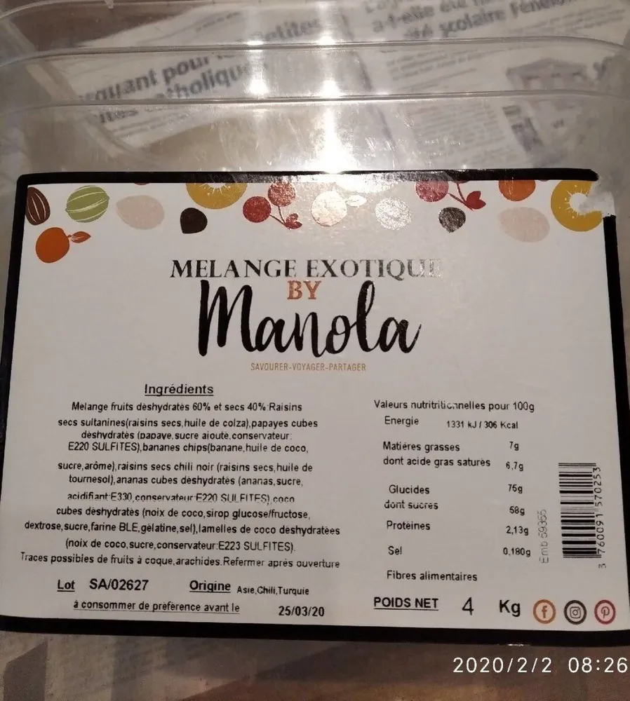 Mélange exotique MANOLA