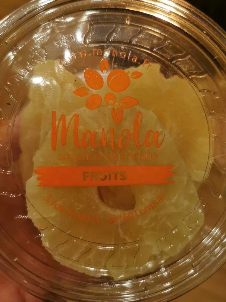 tranches d'ananas déshydratées