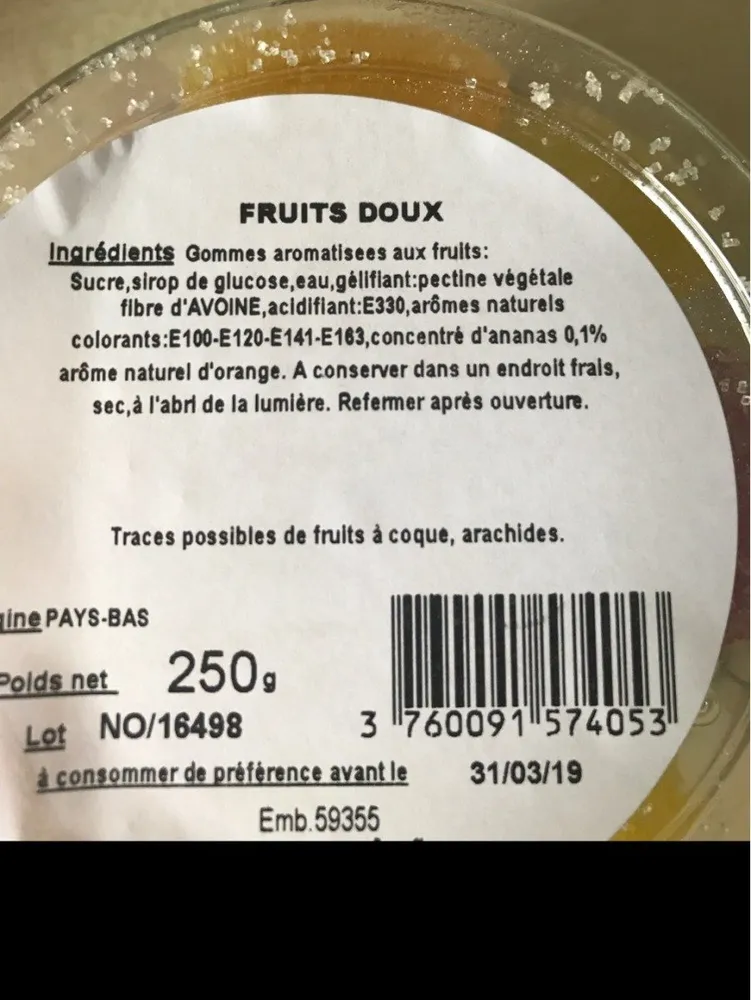 Fruits doux