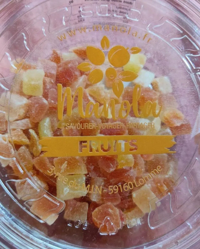 Papaye cube déshydraté