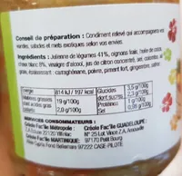 Achards de légumes