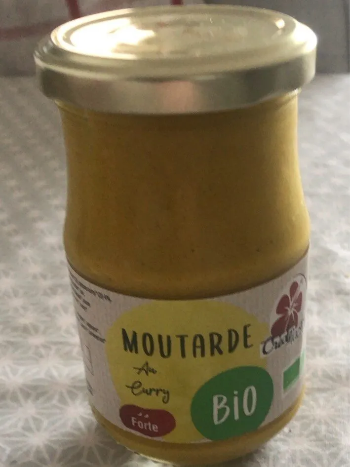 Moutarde bio au curry