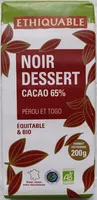 Noir Dessert 65% Pérou et Togo