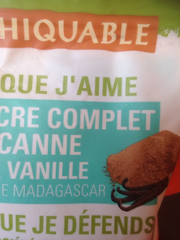 Sucre complet de canne a la vanille