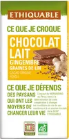 Chocolat lait gingembre graines de lin