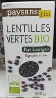 Lentilles vertes bio
