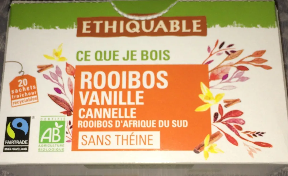 Ethiquable The Rooibos Vanille 40G