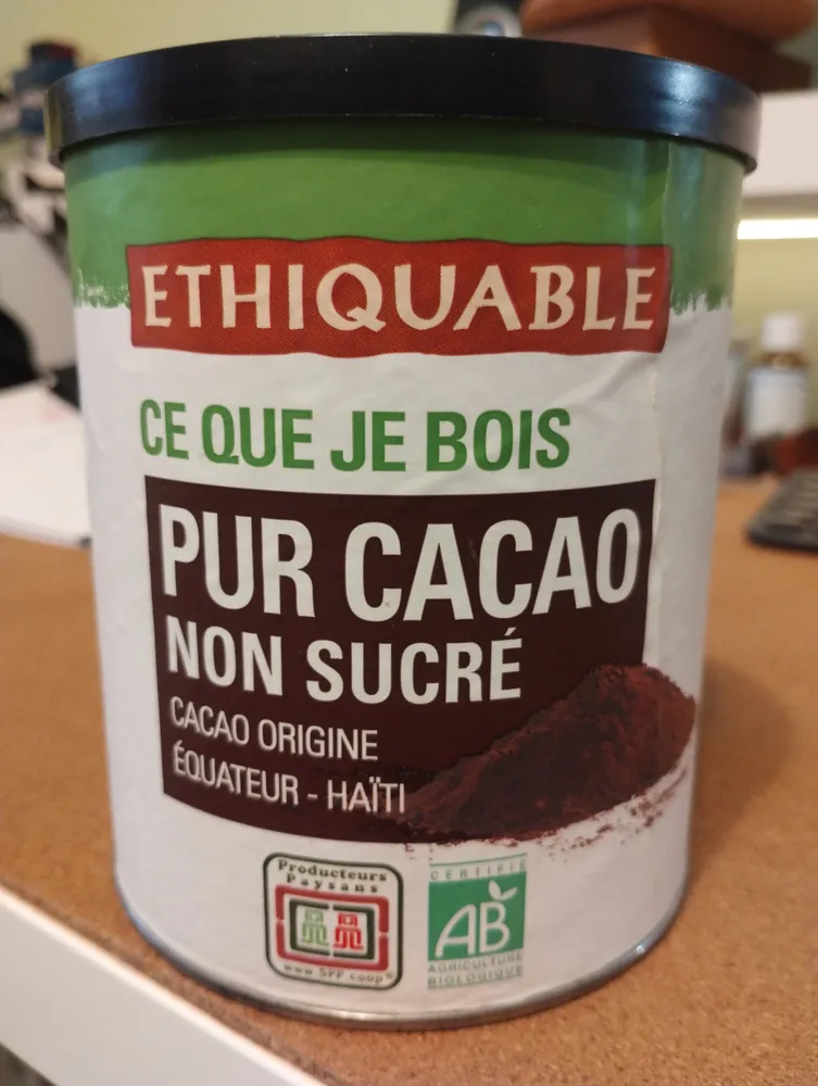 Pur cacao non sucré