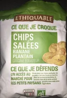 Chips salées banane plantain