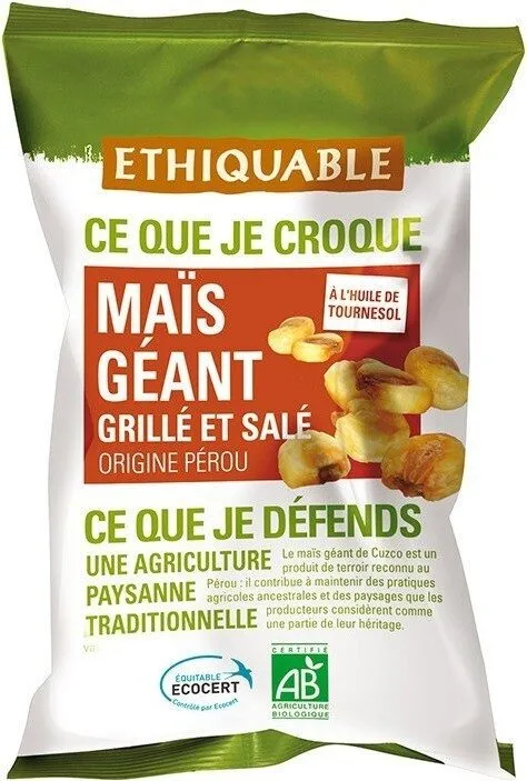 Maïs Géant Grillé Et Salé Bio & équitable