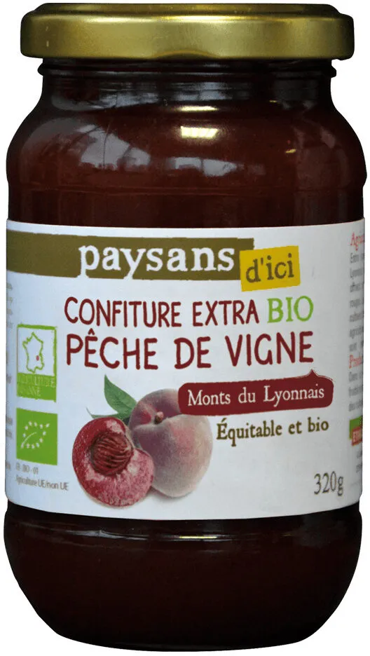 Confiture extra Pêche de vigne