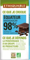 Chocolat noir 98 % Équateur
