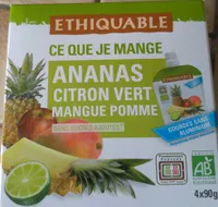 Compote Ananas Citron Vert Mangue Pomme