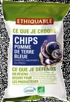 Chips pomme de terre bleue