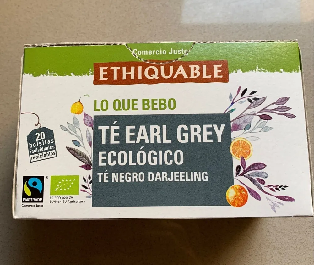 Te Earl Grey Ecológico