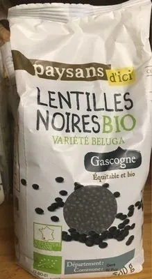 Lentilles noires bio