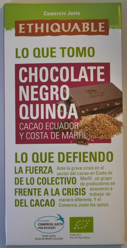 Chocolate negro quinoa