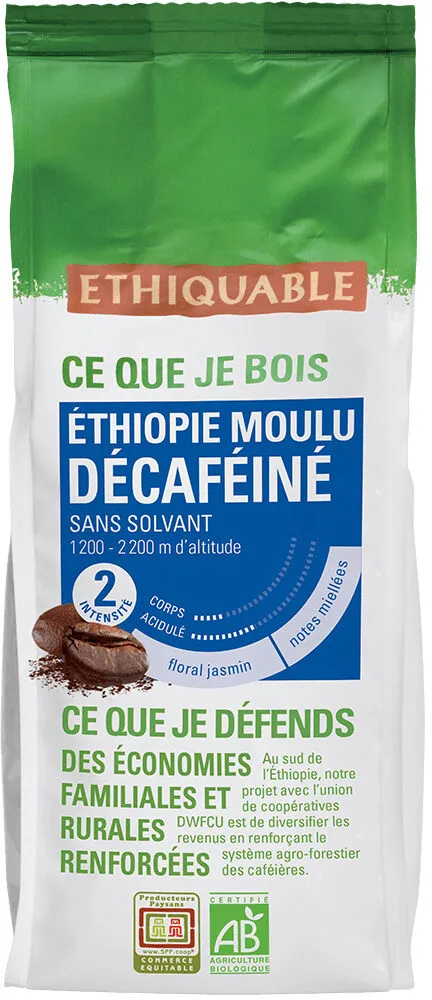 Café Honduras moulu décaféiné