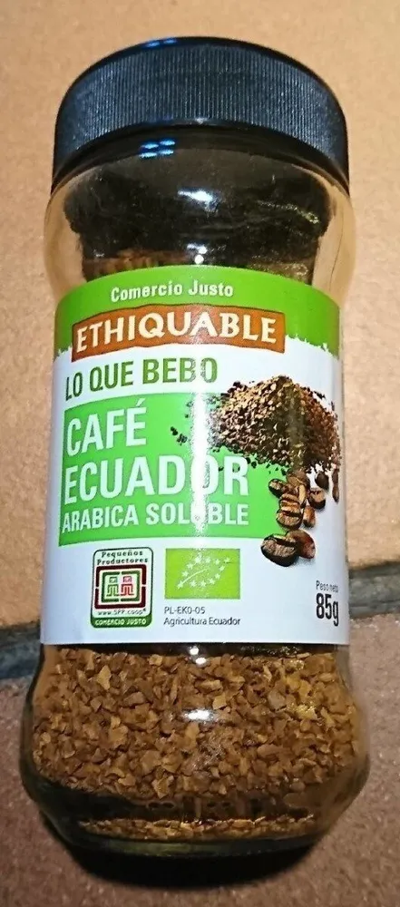 Café Ecuador arábica soluble