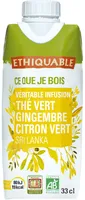 Thé glacé thé vert, gingembre citron et vert